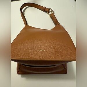 Furla Brown Leather Women's Bag New
